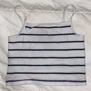 Stripped Cropped Tank Top